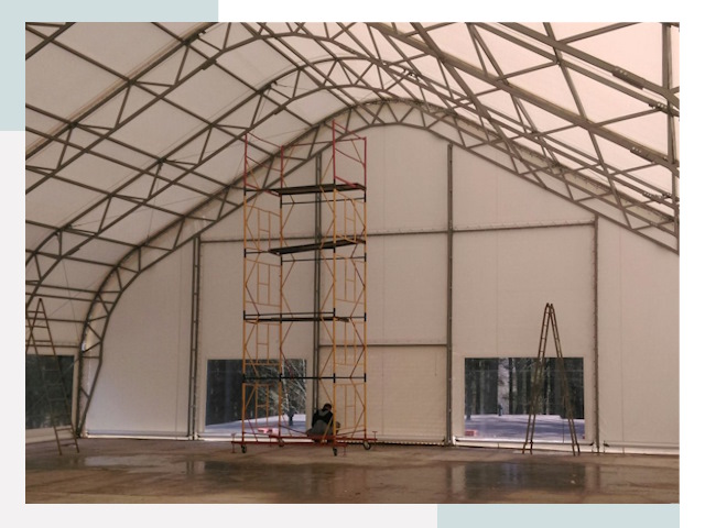 Шатровые ангары в Кемерово