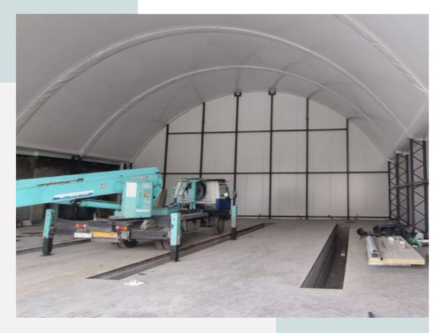 Внутреннее оснащение ангаров в Кемерово