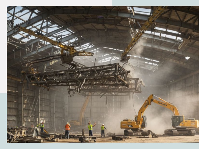 Демонтаж ангаров в Кемерово от 624 руб. за м²