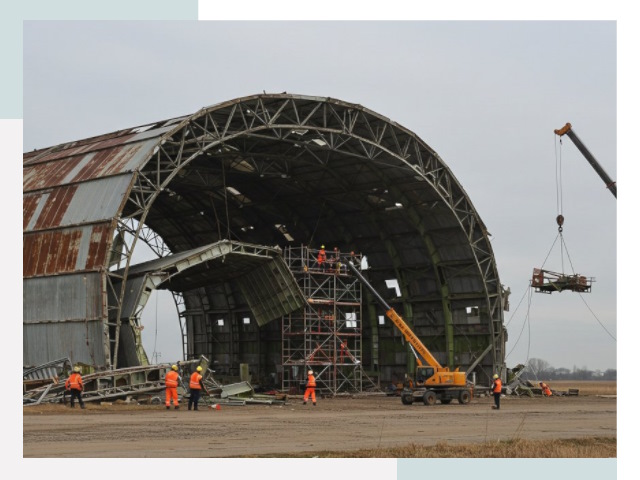 Демонтаж ангаров в Кемерово
