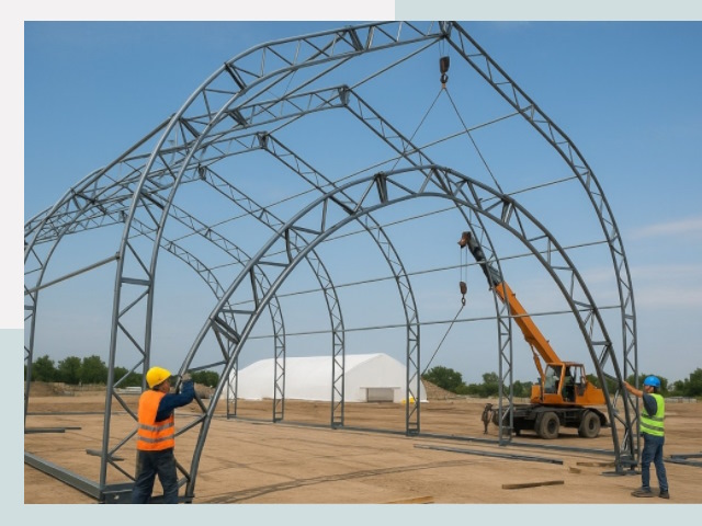 Монтаж ангаров в Кемерово от 624 руб. - Надежно и быстро